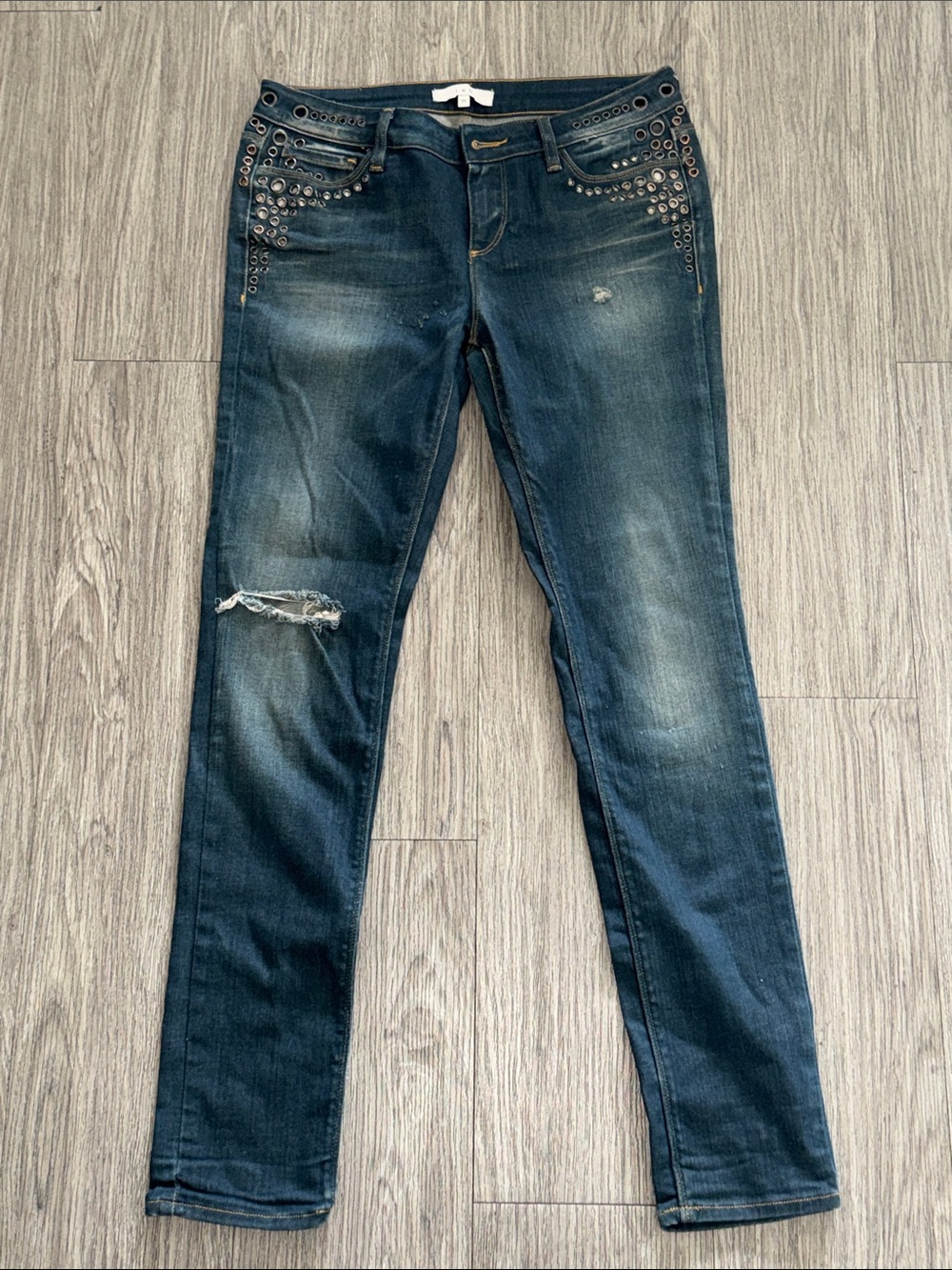 IRO Mod Hawkins Lav Goldwatt jeans, dark blue, size 27 Made in Italy